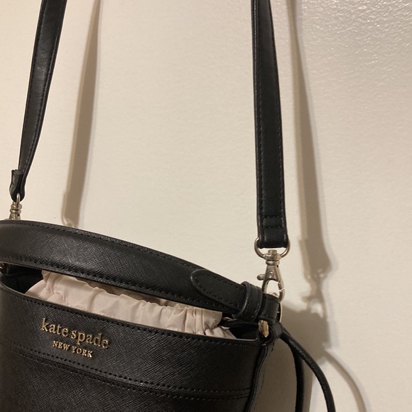 Kate Spade Cameron Small Bucket Bag Black/Silver - Picture 13 of 15